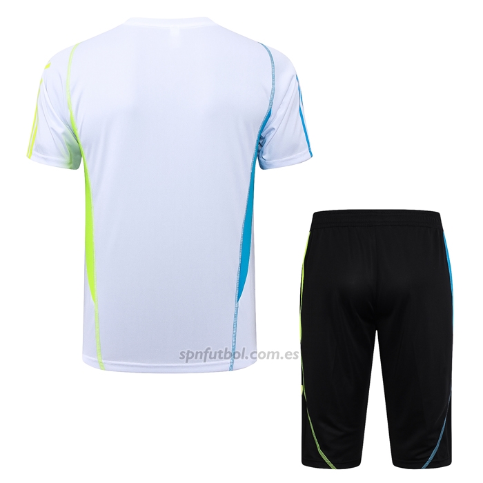 Chandal del Arsenal Manga Corta 2023-2024 Blanco - Pantalon Corto